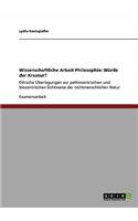 Wissenschaftliche Arbeit Philosophie