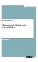 Alleinerziehende. Mehr als andere armutsgefährdet?