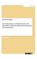 Die Bedeutung von Filialsystemen der Hersteller und deren Wahrnehmung durch die Verbraucher