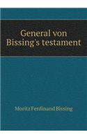 General von Bissing's testament