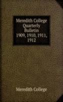 Meredith College Quarterly Bulletin