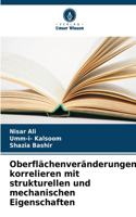 Oberflächenveränderungen korrelieren mit strukturellen und mechanischen Eigenschaften