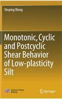 Monotonic, Cyclic and Postcyclic Shear Behavior of Low-Plasticity Silt