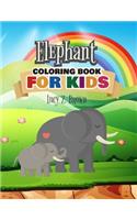 Elephant coloring book for kids