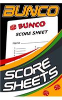 Bunco Score Sheets