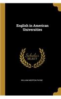 English in American Universities