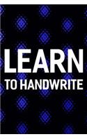 Learn To Handwrite