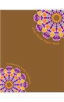 Wide Ruled Paper Book: Composition Books/Notebooks, Wide Ruled Paper, Primary, Grades K-2, Blank book, Planner, Journal, Diary, 8.5 x 11, 100 Pages, Unique Mandala Designs