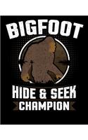 Bigfoot Hide and Seek Champion
