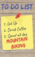 To Do List Mountain Biking Blank Lined Journal Notebook