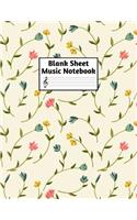 Blank Sheet Music Notebook