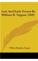 Late And Early Poems By William B. Tappan (1849)