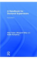A Handbook for Doctoral Supervisors