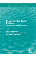 Energy and the Social Sciences