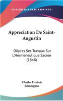 Appreciation de Saint-Augustin