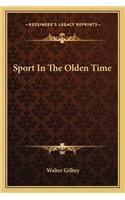 Sport In The Olden Time