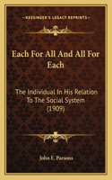 Each For All And All For Each