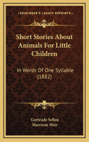 Short Stories About Animals For Little Children