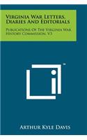 Virginia War Letters, Diaries and Editorials