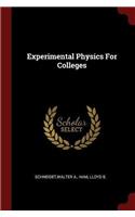 Experimental Physics for Colleges
