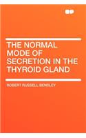 The Normal Mode of Secretion in the Thyroid Gland