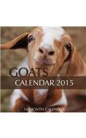 Goats Calendar 2015: 16 Month Calendar(English)