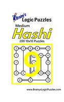 Brainy's Logic Puzzles Medium Hashi #9: 200 10x10 Puzzles