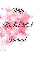 Thirty Bucket List Journal
