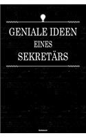 Geniale Ideen eines Sekretärs Notizbuch