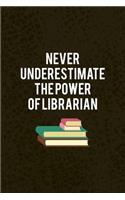 Never Underestimate The power Of Librarian