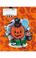 Halloween Pumpkin King College Ruled Journal