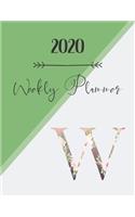 2020 Weekly Planner W: 2020 Weekly Planner: Modern Floral Alphabet Diary/Planner with space for notes; hopes, dreams and aspirations; top priorities, victories, and forwar(23 Weekly Planner Modern Floral Alphabet)