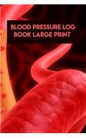 Blood Pressure Log Book Large Print