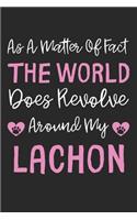 As A Matter Of Fact The World Does Revolve Around My LaChon: Lined Journal, 120 Pages, 6 x 9, LaChon Dog Gift Idea, Black Matte Finish (As A Matter Of Fact The World Does Revolve Around My LaChon Journal)