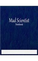Mad Scientist Notebook: 1/4" Hexagonal Graph Paper Ruled