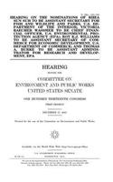Hearing on the nominations of Rhea Sun Suh to be Assistant Secretary for Fish and Wildlife and Parks, U.S. Department of the Interior; Victoria Baecher Wassmer to be Chief Financial Officer, U.S. Environmental Protection Agency (EPA); Roy K.J. Will