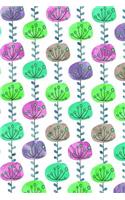 Bullet Journal Notebook Abstract Sketchy Trees Pattern 4