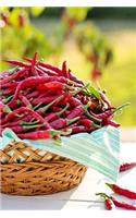Cayenne Peppers Notebook: 150 lined pages, softcover, 6 x 9