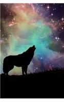 Wolf Silhouette Notebook: 150 Lined Pages, Softcover, 6 X 9