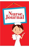 Nurse Journal: 120-page Blank, Lined Writing Journal for Nurses - Makes a Great Gift for Men, Women and Kids who are Interested in Nursing (5.25 x 8 Inches / Red)