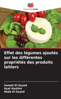 Effet des légumes ajoutés sur les différentes propriétés des produits laitiers