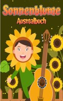 Sonnenblumenfarbbuch: Für Kinder Alters 4-8 Einfache und lustige Designs von echten Blumen für Kleinkinder & Kinder