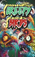 Creepy Birds, Horror Coloring Book for All Adults