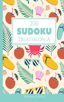 200 Sudoku Triathlon A normal e difícil Vol. 3: com soluções e quebra-cabeças bônus