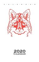 Fox head Calendar 2020
