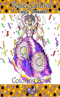 Venice Carnival Fancy Dresses Coloring Book