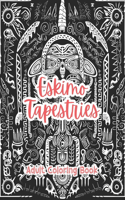 Eskimo Tapestry Adult Coloring Book Grayscale Images By TaylorStonelyArt