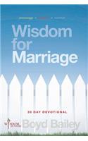 Wisdom for Marriage