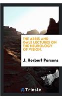 The Arris and Gale lectures on the neurology of vision.