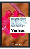 54TH CONGRESS, 1ST SESSION. DOCUMENT NO.